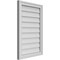 Ekena Millwork Vertical Surface Mount PVC Gable Vnt: Non-Functional, w/2"W x 1-1/2"H, Brickmould Frame, 20"W x 30"H GVPVE20X3002SN - alternate 4